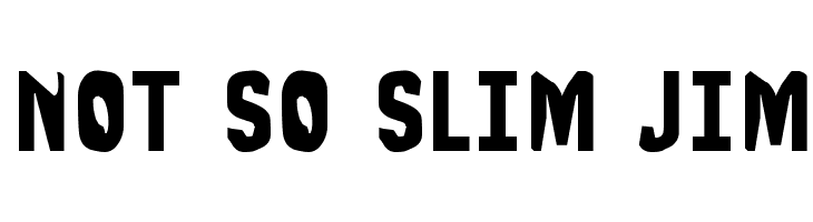 Not So Slim Jim  font caratteri gratis