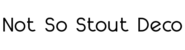 Not So Stout Deco  Free Fonts Download