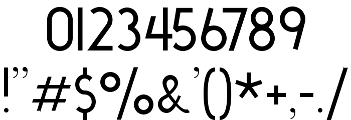 Not So Stout Deco Font OTHER CHARS