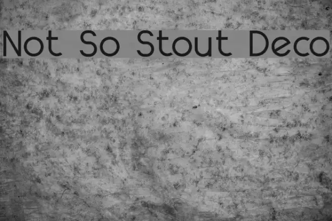 Not So Stout Deco Example 1