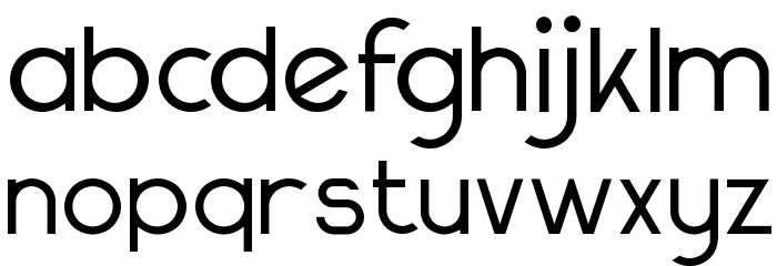 Not So Stout Deco Font LOWERCASE
