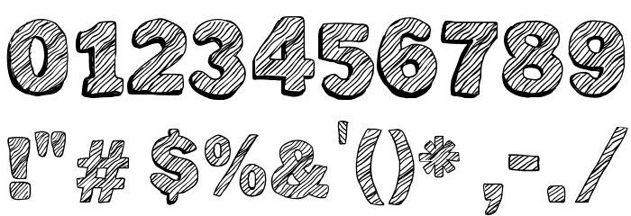 Not Tuned TV Font OTHER CHARS