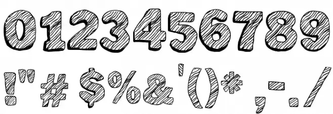 Not Tuned TV Font OTHER CHARS