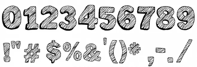 Not Tuned TV Font OTHER CHARS