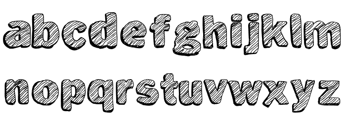 Not Tuned TV Font Litere mici