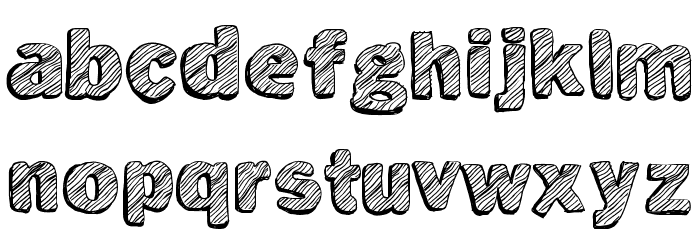 Not Tuned TV Font LOWERCASE