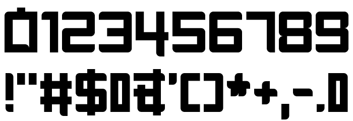 Not the far east Font OTHER CHARS