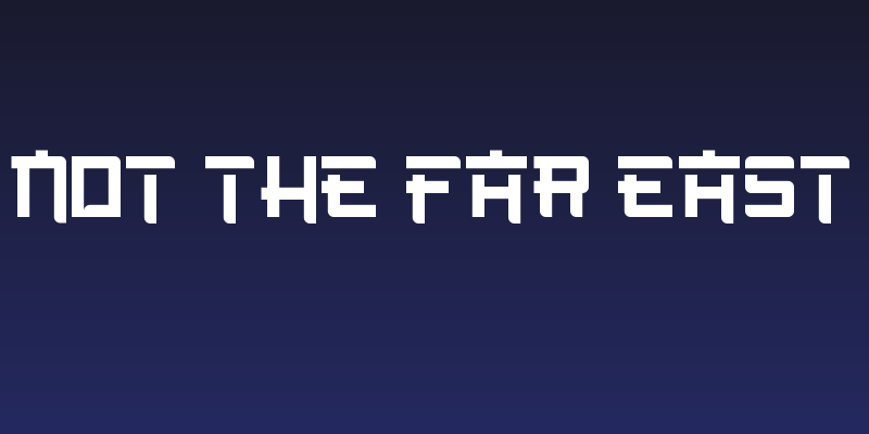 Not the far east Social Header