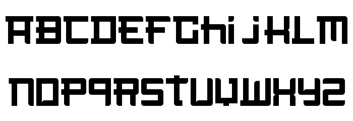 Not the far east Font LOWERCASE
