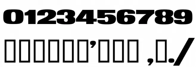 NotANumber Font OTHER CHARS
