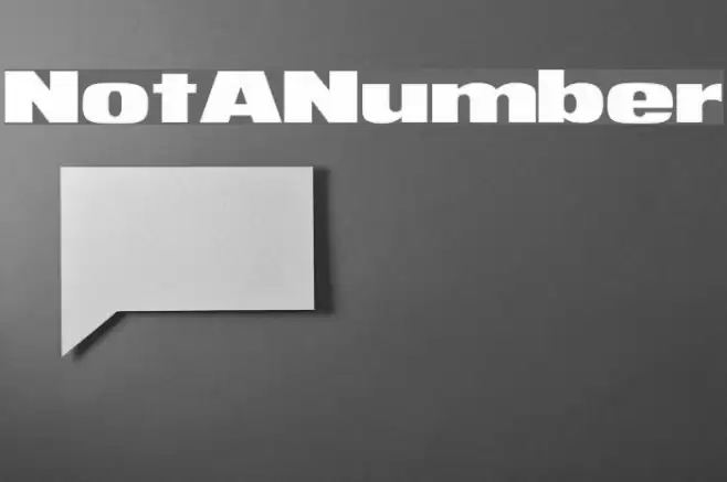 NotANumber Font examples