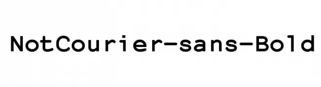 NotCourier-sans-Bold  les polices de caractères gratuit tlcharger