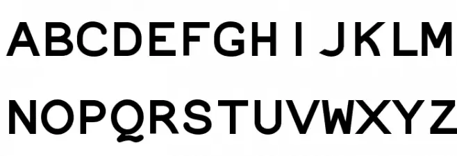 NotCourier-sans-Bold Schriftart Groß