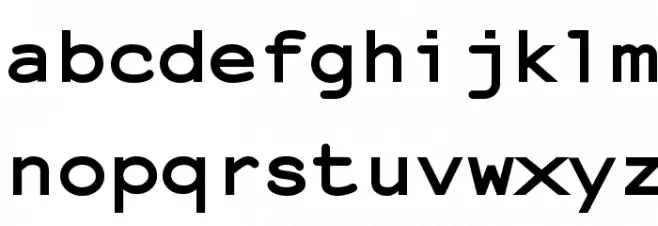 NotCourier-sans-Bold Caratteri MINUSCOLO