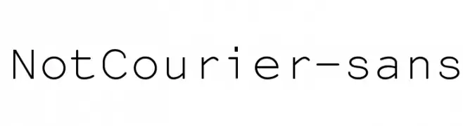 NotCourier-sans  les polices de caractères gratuit tlcharger