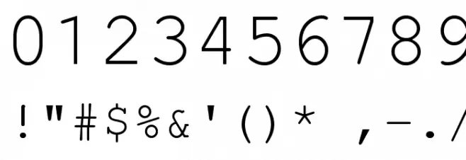 NotCourier-sans Font OTHER CHARS