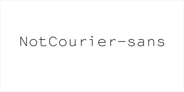 NotCourier-sans Logo