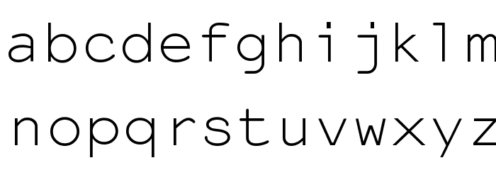 NotCourier-sans Font LOWERCASE