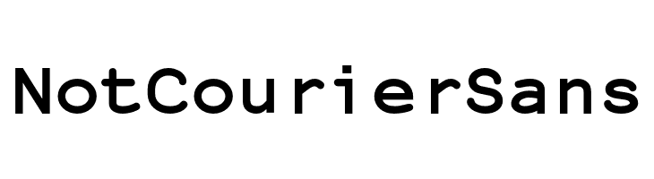 NotCourierSans  フリーフォントのダウンロード