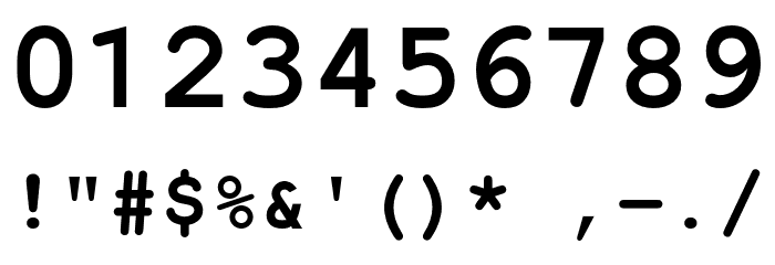 NotCourierSans Font OTHER CHARS