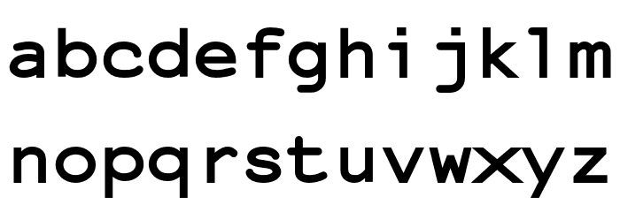 NotCourierSans Font LOWERCASE