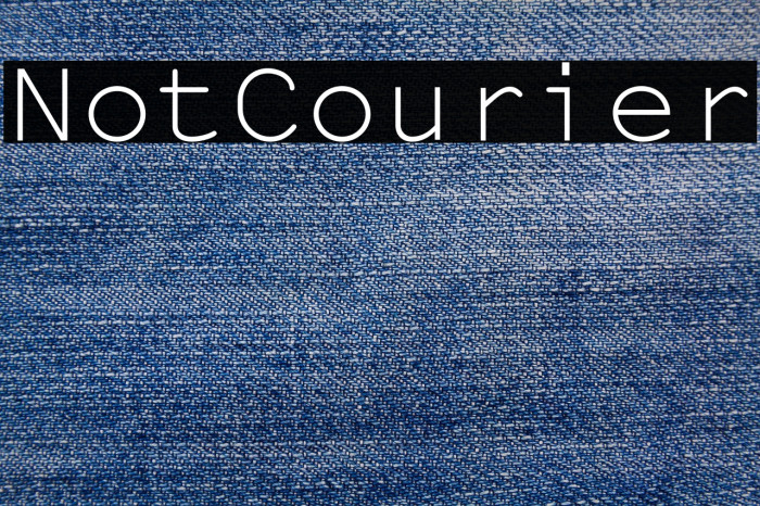 NotCourier Example 2