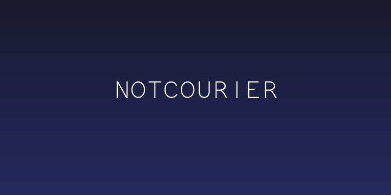 NotCourier Social Header