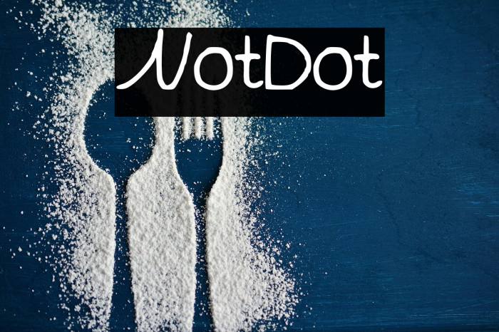 NotDot 字体 examples