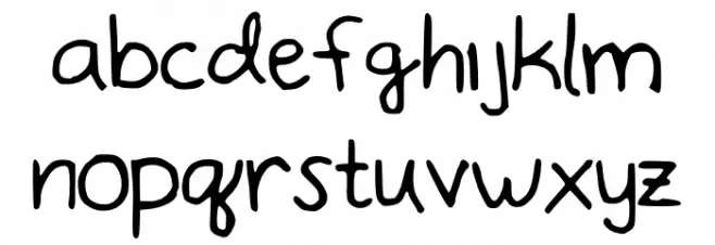 NotDot फ़ॉन्ट लोअरकेस