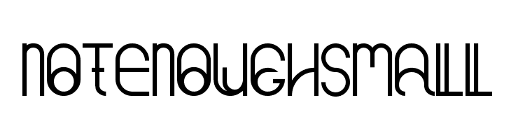 NotEnoughSmall  フリーフォントのダウンロード
