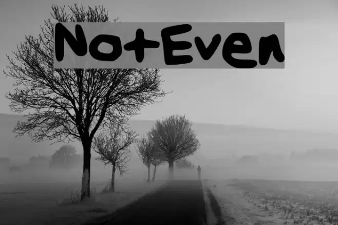 NotEven خط examples