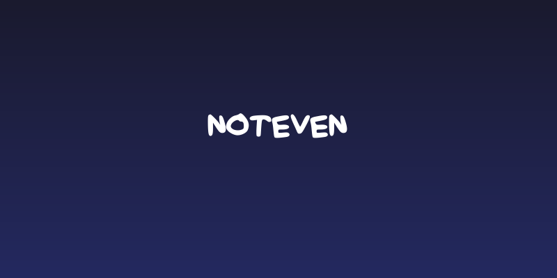 NotEven Social Header