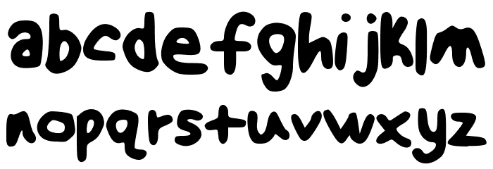 NotEven Font LOWERCASE