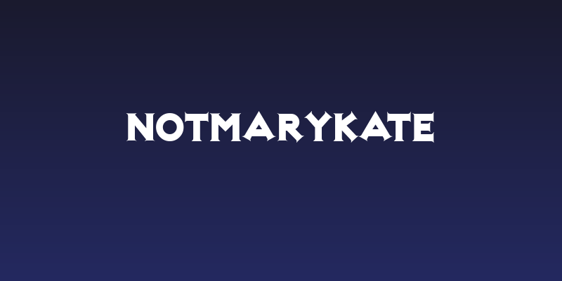 NotMaryKate Social Header