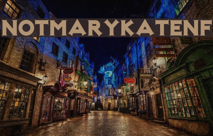 NotMaryKateNF Font examples