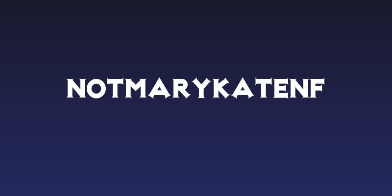 NotMaryKateNF Social Header