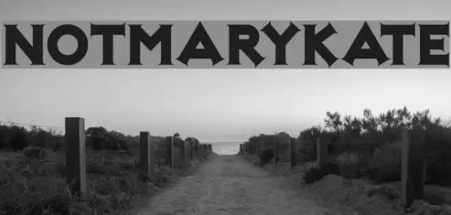 NotMaryKate Font examples