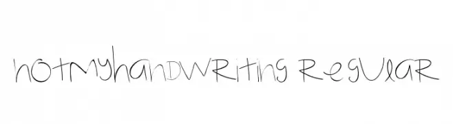 NotMyHandwriting-Regular  لخطوط تنزيل