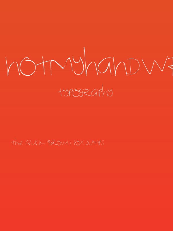 NotMyHandwriting-Regular Poster