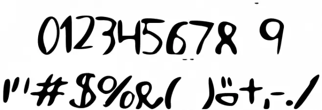 NotPerfect Font OTHER CHARS