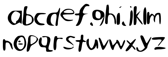 NotPerfect Font LOWERCASE