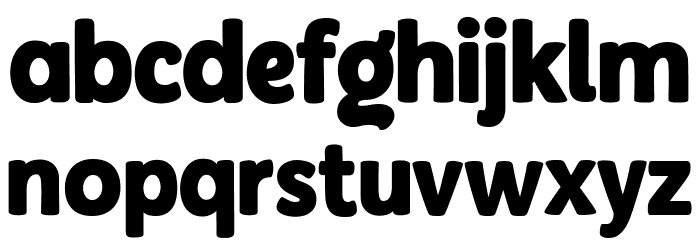 Notably Absent Regular Font LOWERCASE