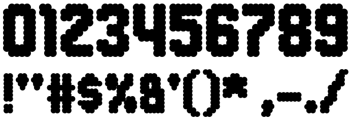 Notacumulus Regular Font OTHER CHARS