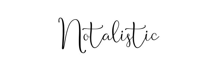 Notalistic  baixar fontes gratis