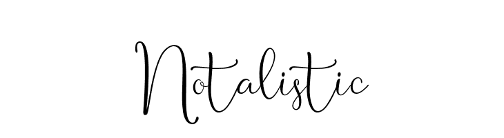 Notalistic  免费字体下载