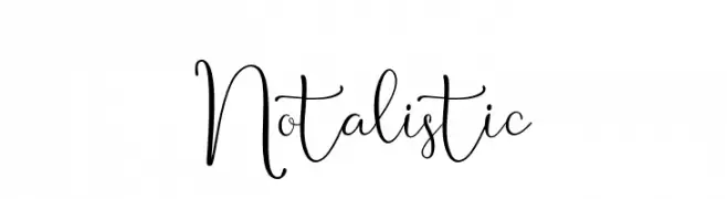 Notalistic  Frei Schriftart Herunterladen
