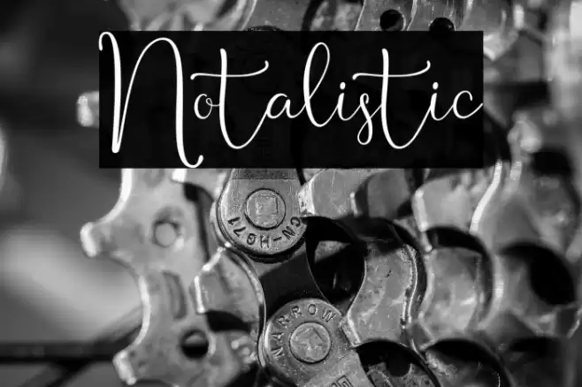 Notalistic Font examples