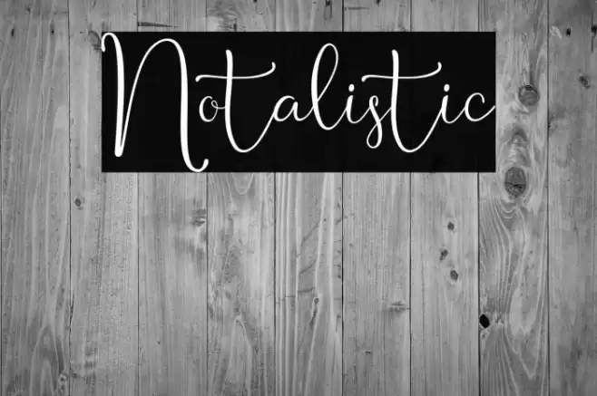 Notalistic Font examples