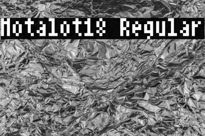 Notalot18 Regular Font examples