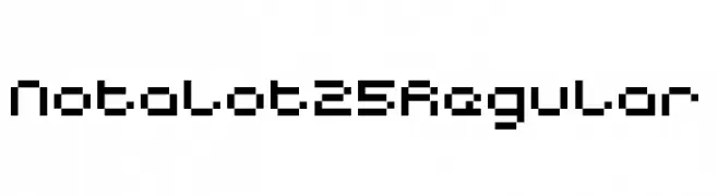 Notalot25 Regular  Frei Schriftart Herunterladen